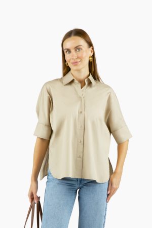 BeautifullyStrong Peacemaker Top - Sandstone