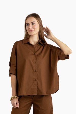 BeautifullyStrong Peacemaker Top - Tudor Brown